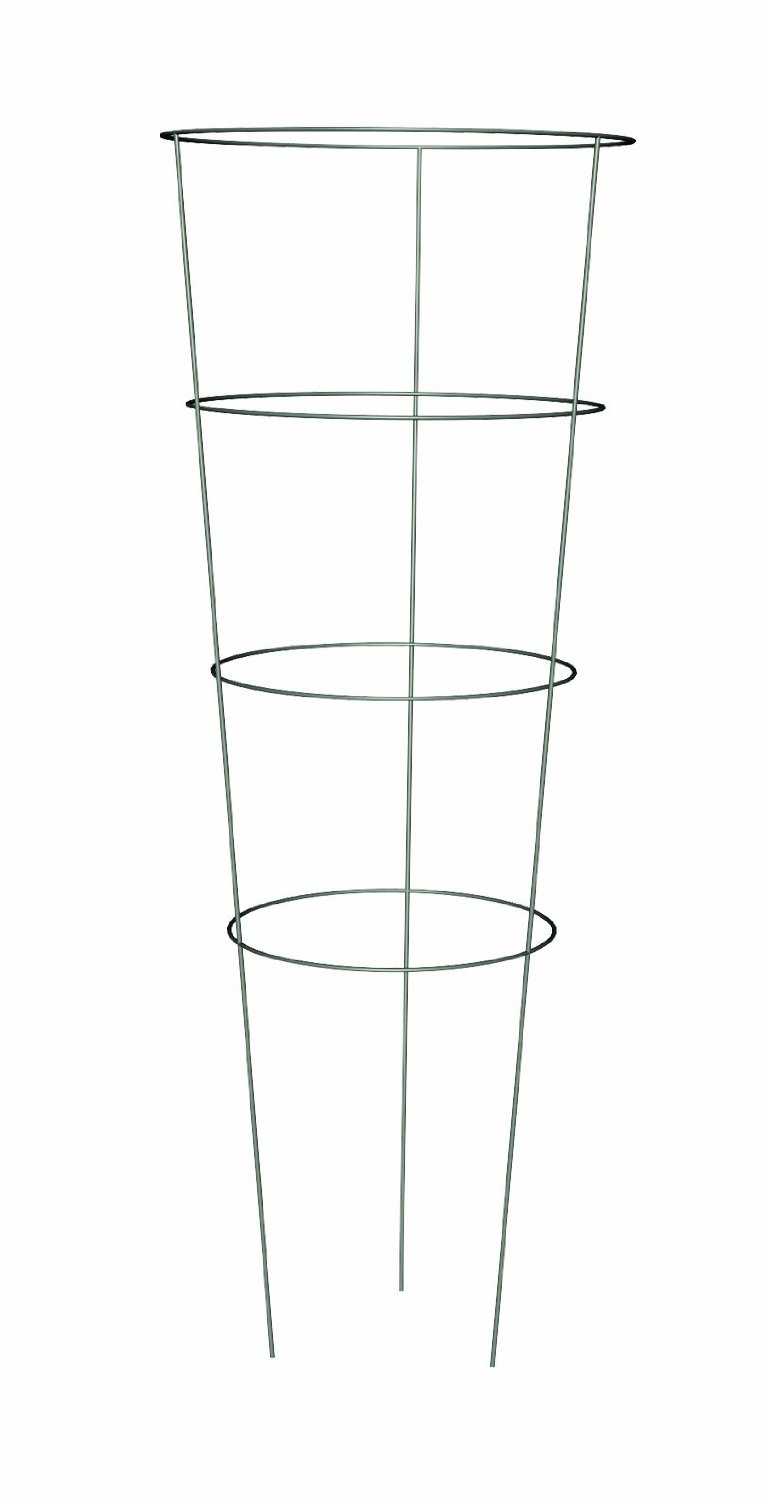 Panacea 89729 Tomato Cage with 4 Rings & 3 Legs, 42", Galvanized