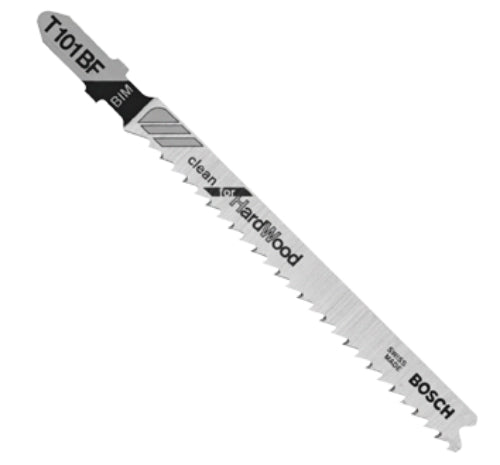 Bosch T101BF Wood Cutting Bimetal Jig Saw Blades, 4", 10 TPI, 5-Pack