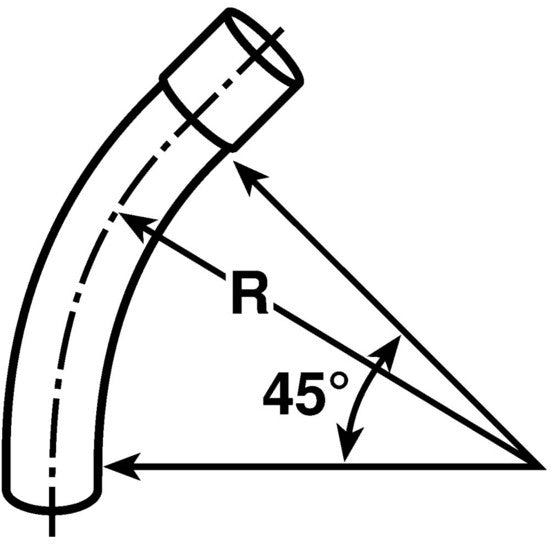 Carlon UA7AFB-CTN Schedule 40 PVC Bell End Elbow, 45-Degree, 1"