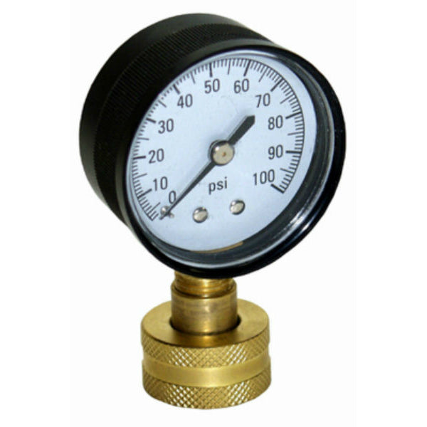 Water Source™ WSPHG100 Water Pressure Test Gauge, Measures 0 To 100 PSI
