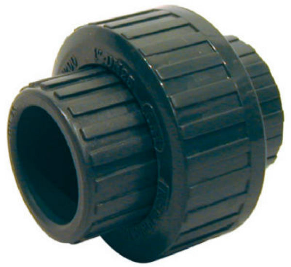 Homewerks® 512-14-112-112B PVC Schedule 80 Solvent-Weld Slip Union, Gray, 1-1/2"
