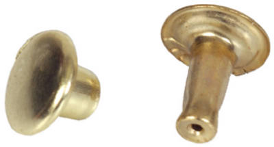 Hillman Fasteners 8002 Small Speedy Rivets, Brass Plated, 16 Sets