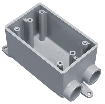 Carlon E982DFN-CTN PVC Field Service Split Box 1/2", Single Gang