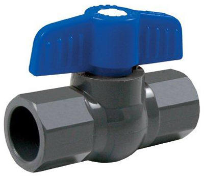 Homewerks VBVP80E3B PVC Schedule 80 Solvent Ball Valve 1/2", Gray
