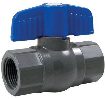 Homewerks VBVP80B8B PVC Schedule 80 Threaded Ball Valve 2", Gray