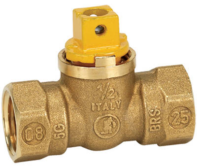 Homewerks VGV1FSB3B Gas Ball Valve 1/2", Forged Brass