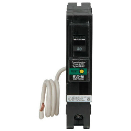 Eaton BRCAF115 Plug-On Combo Arc Fault Circuit Breaker, Type BR, 1 Pole, 15A