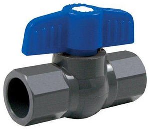 Homewerks VBVP80E4B PVC Schedule 80 Solvent Ball Valve 3/4", Gray