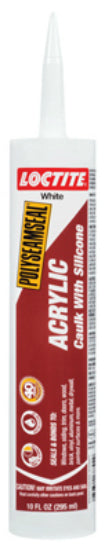 Loctite® 1507600 Polyseamseal Acrylic Caulk with Silicone, 10 Oz, White