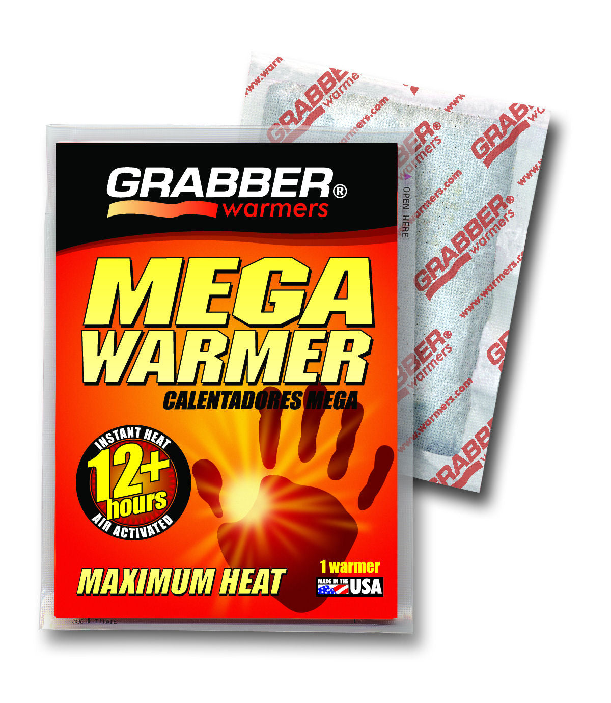 Grabber® MWES10 Maximum Heat Mega Warmer Big Pack, 12+ Hours, 10-Count
