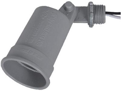 Master Electrician LH150-5 Weatherproof Porcelain Socket Lampholder, Gray