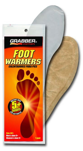 Grabber® FWMLES Full Insole Foot Warmers, Medium/Large, 5+ Hours