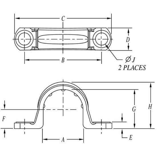 Carlon E977KC-CAR PVC Conduit Clamp, 2-1/2"
