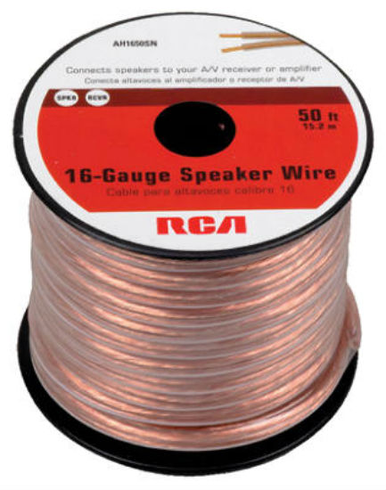 RCA AH1650SNV Stereo Speaker Wire, 16 Guage, 50'