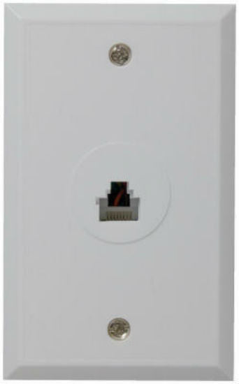 RCA TPH552R Flush Mounted Wall Jack, White, RJ45 Connector