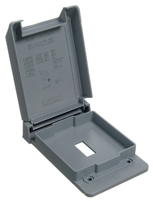 Carlon PVC Switch Box Weatherproof Cover, Single Gang