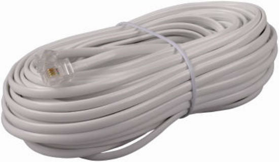 RCA TP443WHN Phone Line Cord, White, 50', 4 Wire