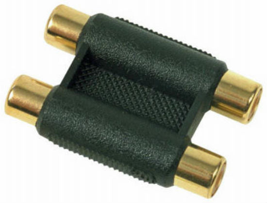 RCA AH210RV In Line Jacks Coupler, Gold Plated