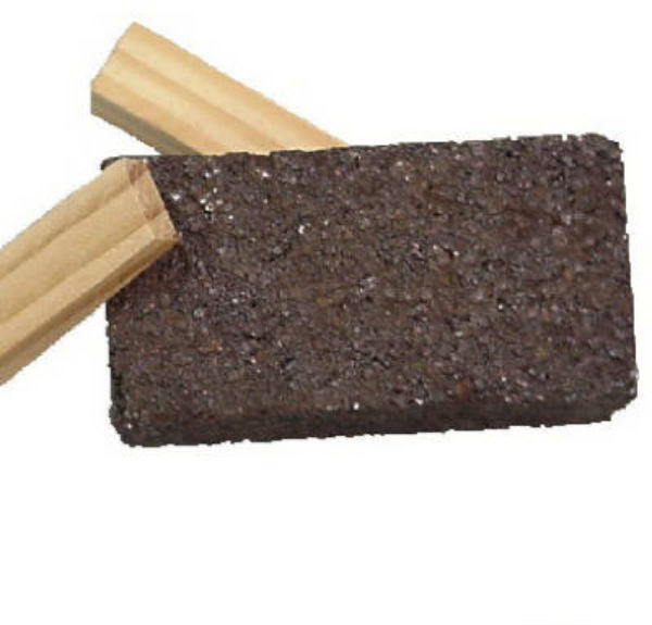 Virginia Abrasives™ 426-32402 Floor Grinding Blocks with Wooden Wedges, 2 x 2 x 4, 24 Grit