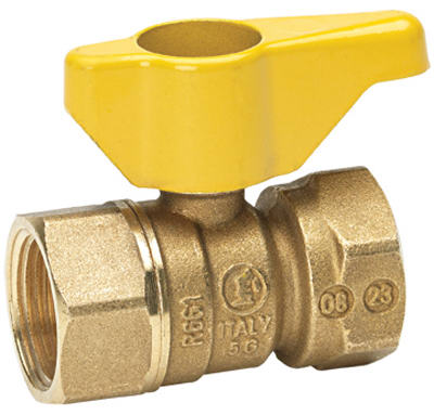 Homewerks VGV2LHB5B Quarter Turn Gas Ball Valve 1", Brass