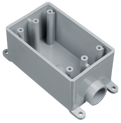 Carlon E980EFN-CTN Field Service End Box 3/4", PVC, Single Gang