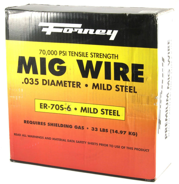 Forney 42287 Mild Steel ER70S-6 MIG Welding Wire, 0.035" Dia.