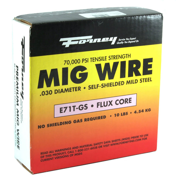 Forney 42301 Flux Core Mild Steel E71T-GS MIG Welding Wire, 0.030" Dia.