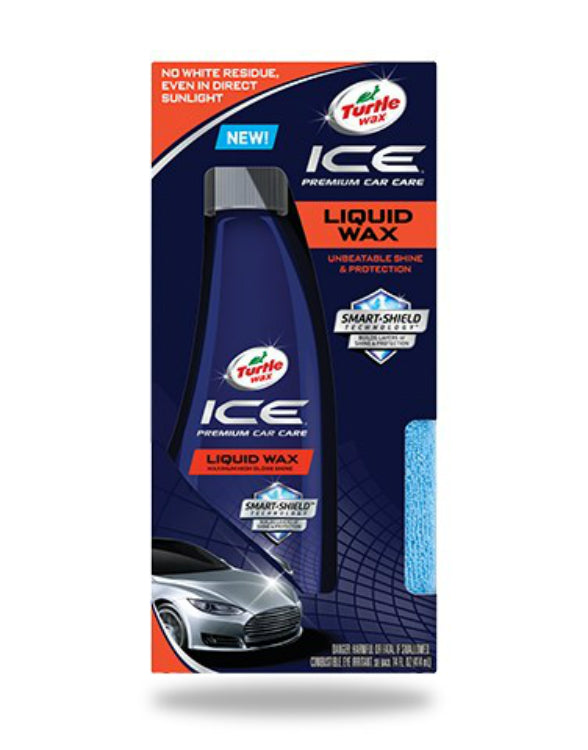 Turtle Wax T468R Ice Premium Car Care Liquid Synthetic Wax, 14 Oz