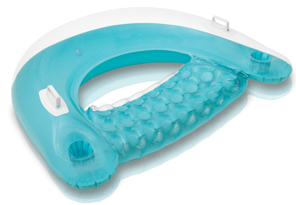 Intex 58859EP Inflatable Sit 'N Float Lounge, Assorted Colors, 60" x 39"