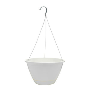 Southern Patio EE1025WH Promotional Hanging Basket, 10", White