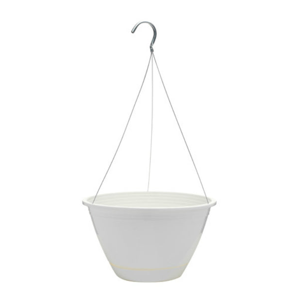 Southern Patio EE1025WH Promotional Hanging Basket, 10", White