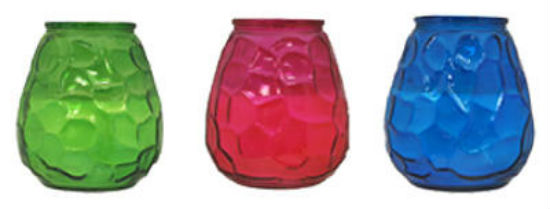 Tiki 1412116 Citronella Wax Glass Candle, Assorted, 60-Hour