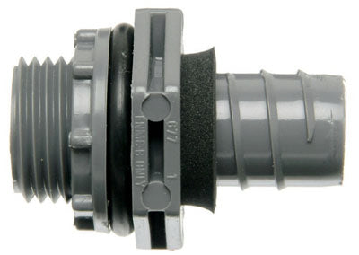 Carlon LN43DA-CTN Straight Non-Metallic Liquid Tight Connector, 1/2"