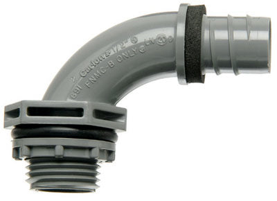 Carlon Non-Metallic Liquid Tight Connector 1/2", 90 Degree