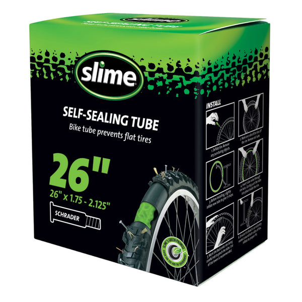 Slime 30045 Smart Tube Self-Sealing Bicycle Inner Tube, 26"