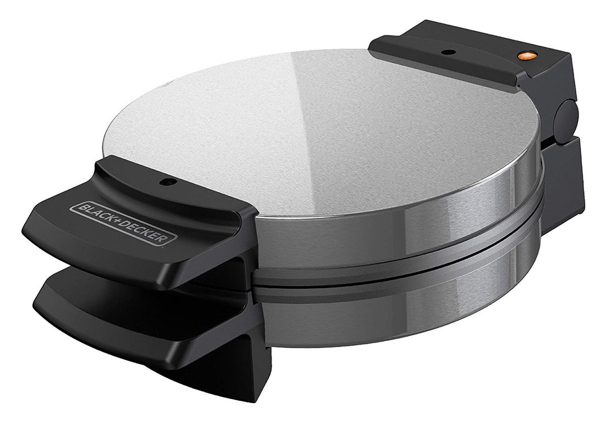 Black & Decker WMB505 Non-Stick Belgian Waffle Maker, Brushed Chrome