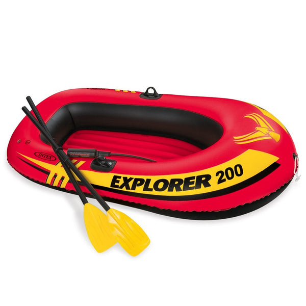 Intex 58331EP Explorer 200 Inflatable 2-Person Boat Set w/ Oars & Pump, 73"