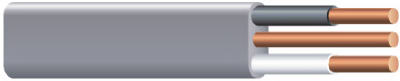 Cerrowire 138-1402BR Underground Feeder Cable With Ground, 14/2, 50'