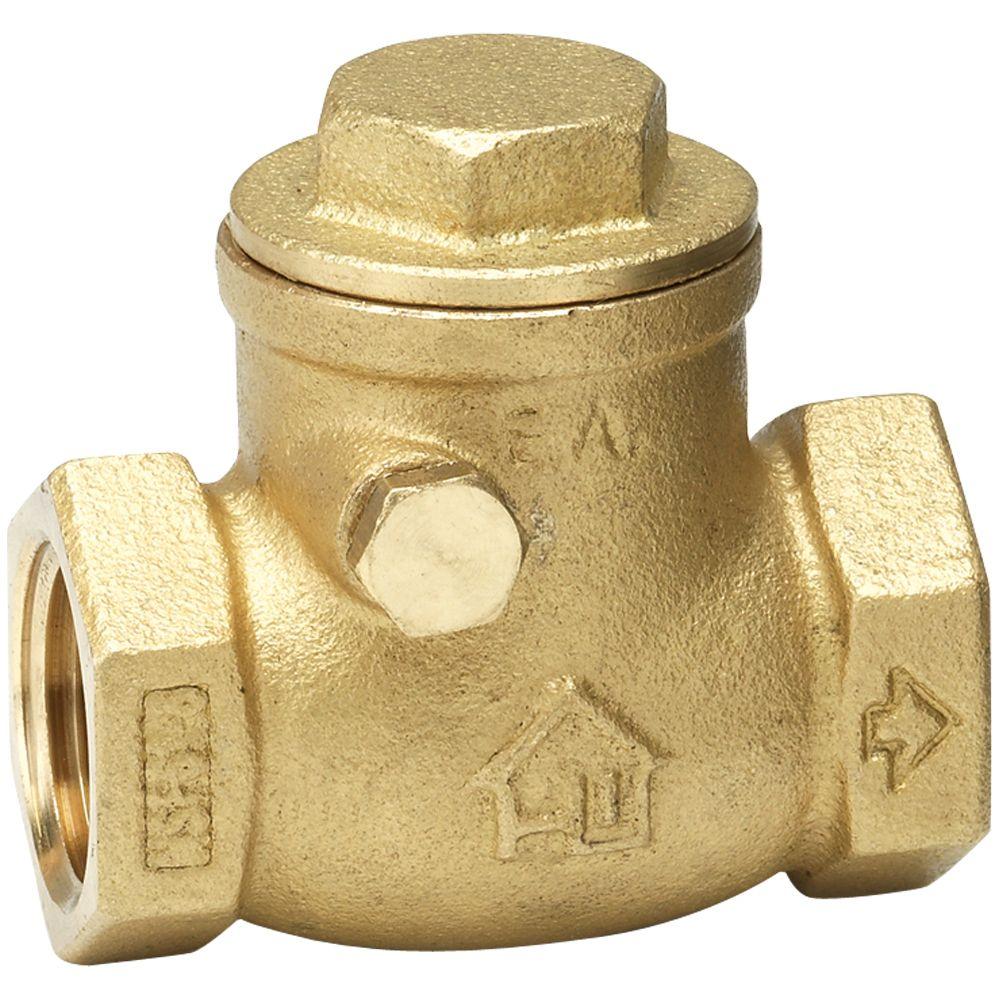 Homewerks® 240-2-34-34 Lead-Free Brass Threaded Swing Check Valve, 3/4" FIP