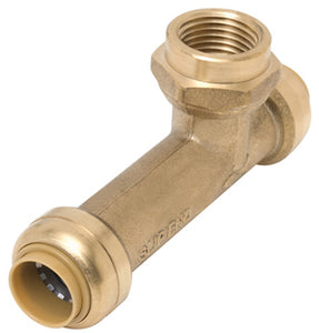 SharkBite® U3486LFA Lead Free Center Slip Tee, 3/4" x 3/4" x 3/4" FNPT