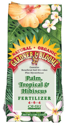 Gardner & Bloome 8650 Palm, Tropical & Hibiscus Fertilizer 4 lb, 4-6-4