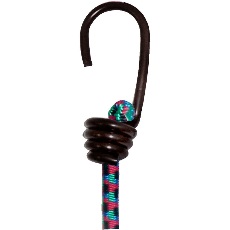 Keeper® 06456 Vinyl Coated Steel Hook, Black, 10-Pack