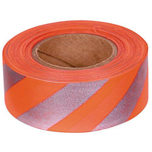 Allen™ 46 Reflective Flagging Tape, 1" x 150', Orange