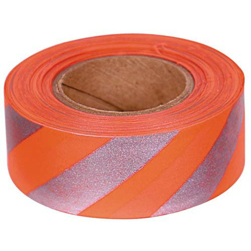 Allen™ 46 Reflective Flagging Tape, 1" x 150', Orange