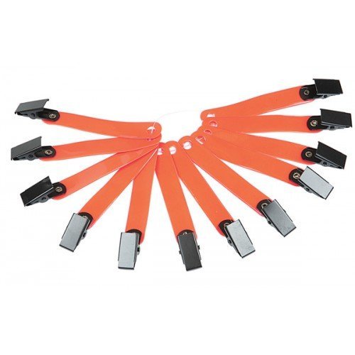 Allen® 473 Reflective Trail Marking Ribbon with Clip, Orange, 12-Pack
