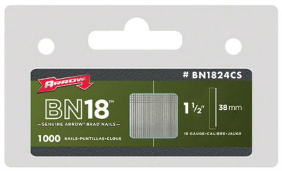 Arrow Fastener BN1820CS Brad Nails, 1-1/4" (1000-Pack)