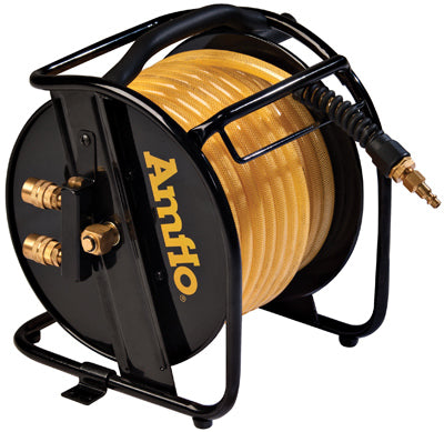 Amflo 545HR-RET Manual Hose Reel, 200 PSI, 3/8" x 75'