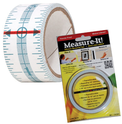 Measure-It MI48BP Adhesive Measuring Tape, 48'