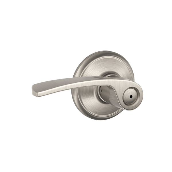 Schlage F40VMER619 Georgian Style Privacy Merano Lockset, Satin Nickel