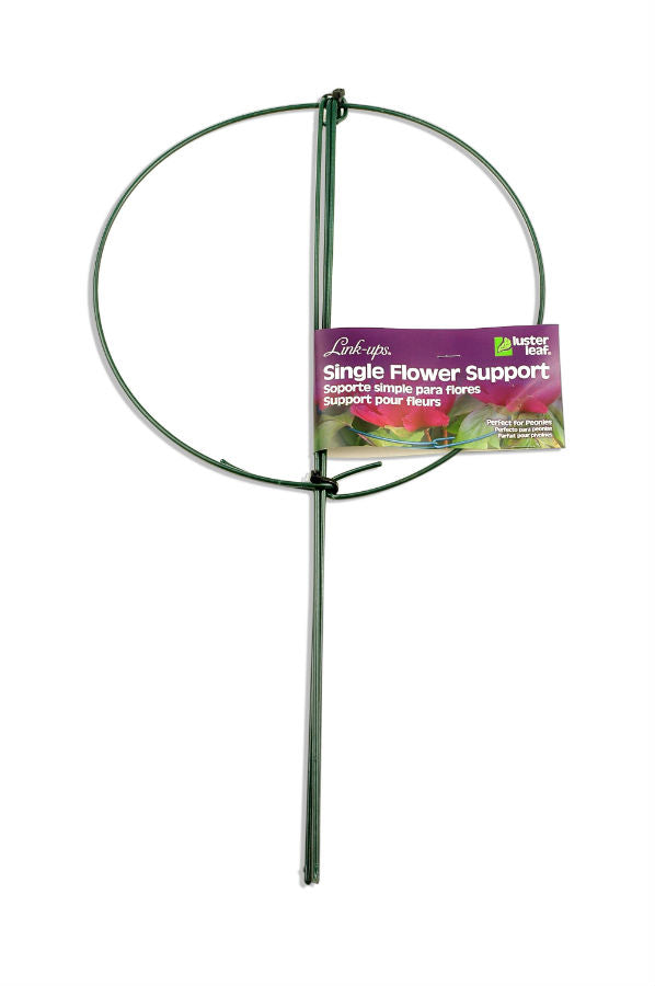 Luster Leaf® 977 Link-Ups® Single Flower Support, Green, 14" x 24"